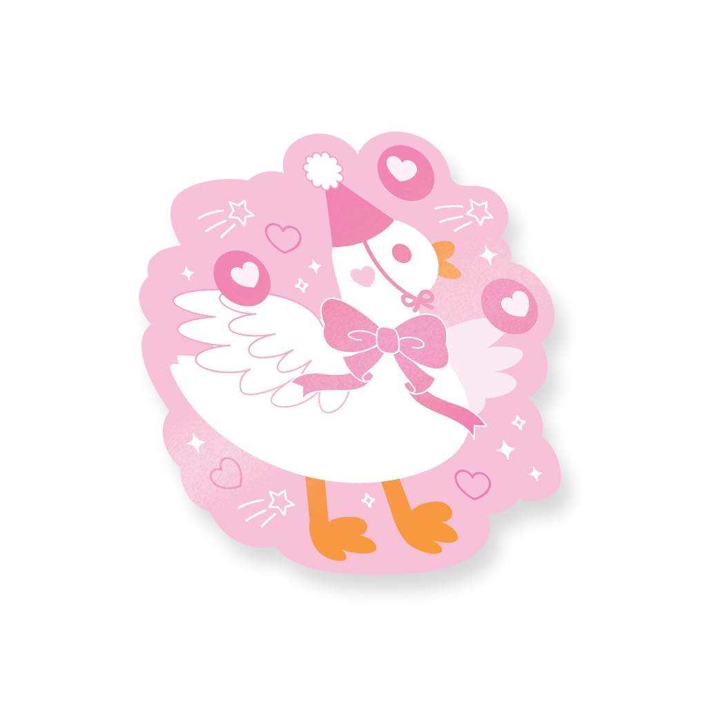 Goose Pink Clown Decal Sticker