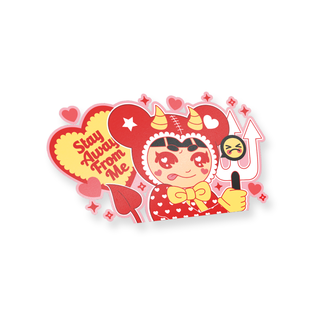Rin Rin "Stay Away From Me" Decal Sticker