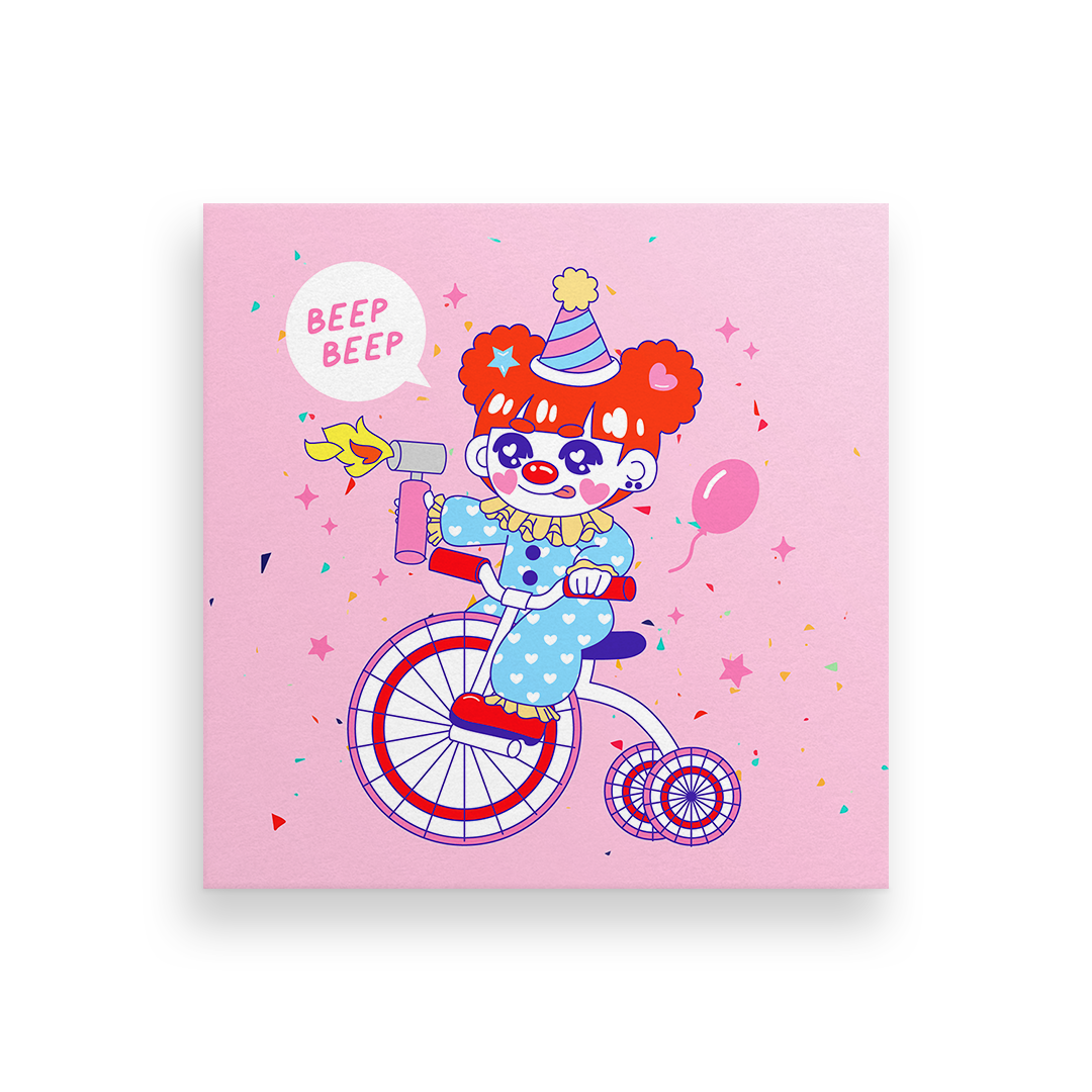 Beep Beep Bicycle Print