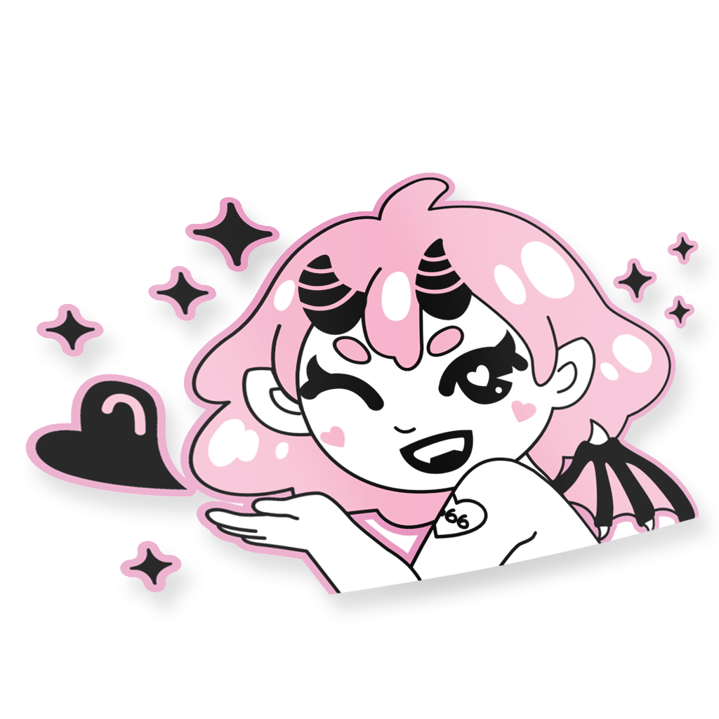 Succubae Mimi Peeker Decal Sticker