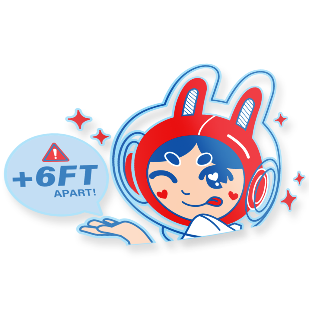 Usagi "Keep Away" Peeker Decal Sticker