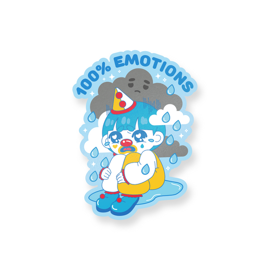 100% Emotions Decal Sticker