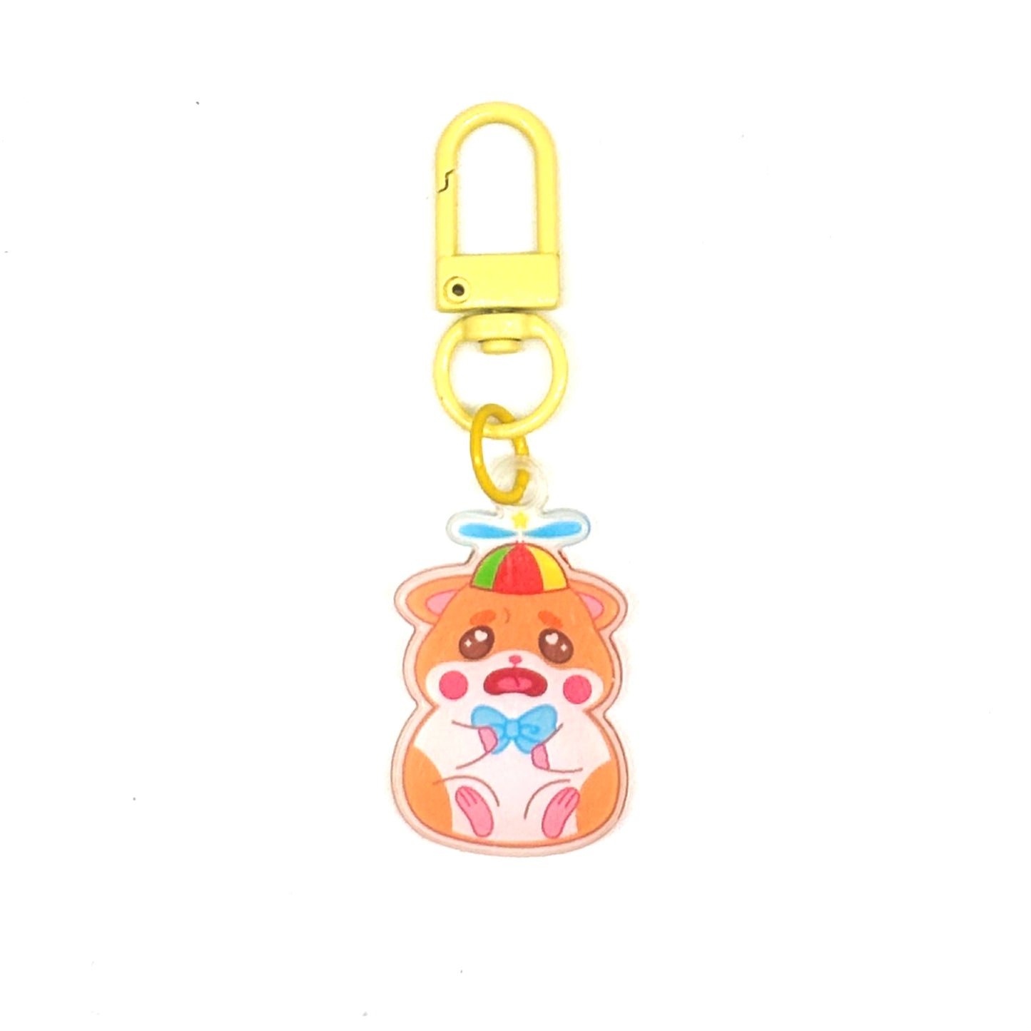 Clown Hamster mini-keychains