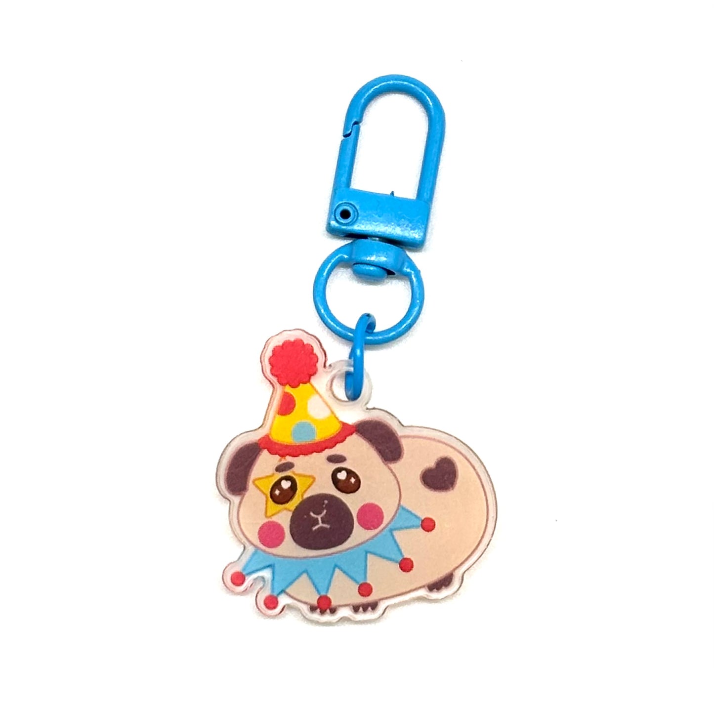 Clown Gerbil mini-keychains