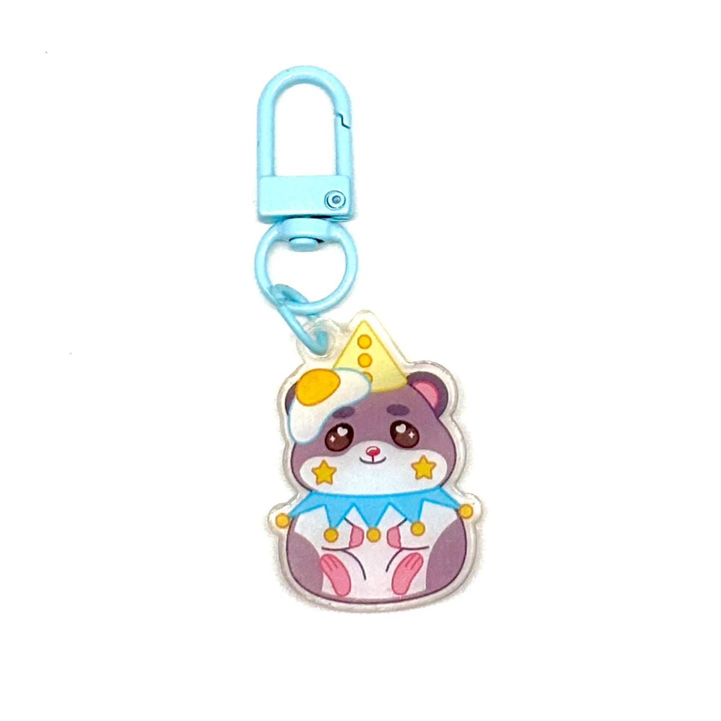 Clown Hamster mini-keychains