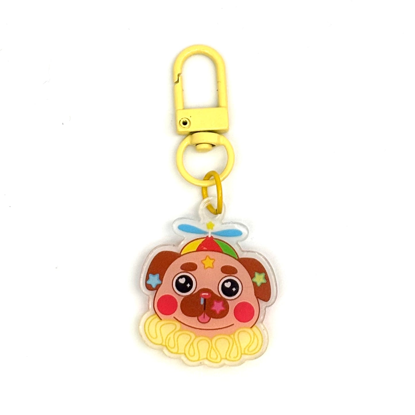 Clown Puppies mini-keychains