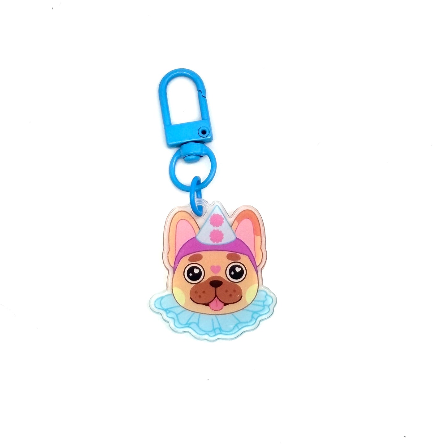 Clown Puppies mini-keychains