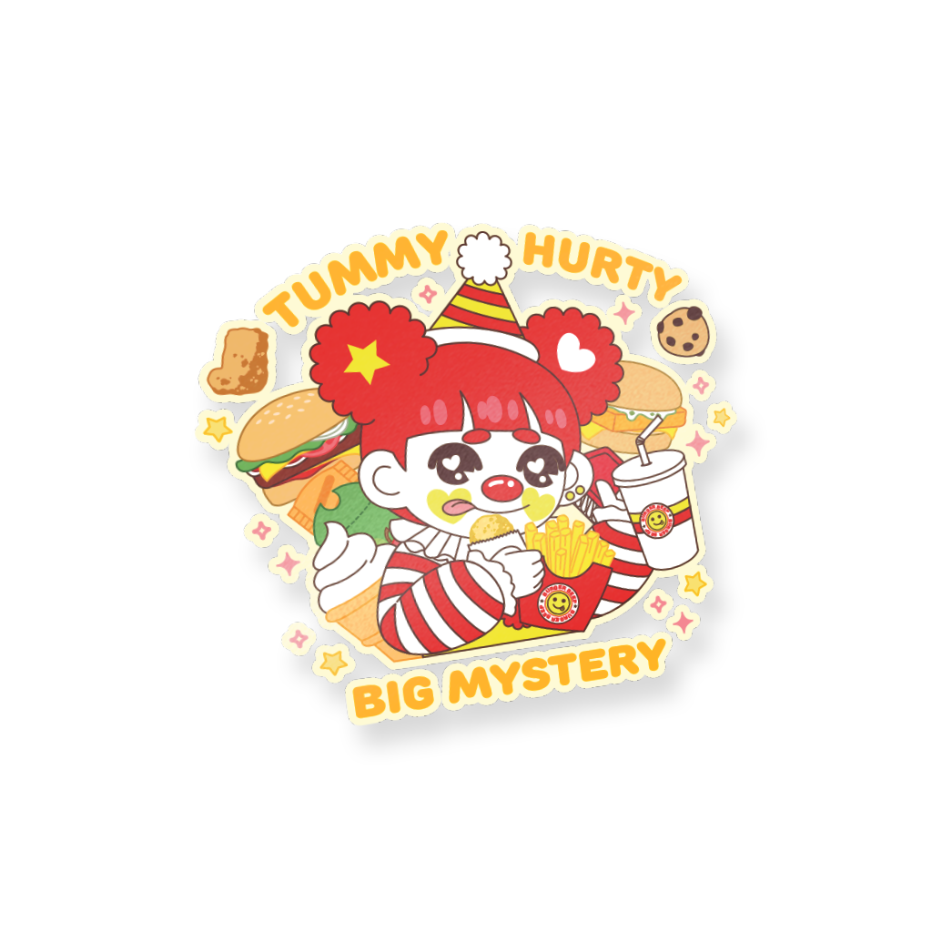 Beep Beep Tummy Hurty Decal Sticker