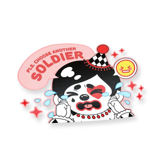 Bip Bop "Choose Another Soldier" Peeker Decal Sticker