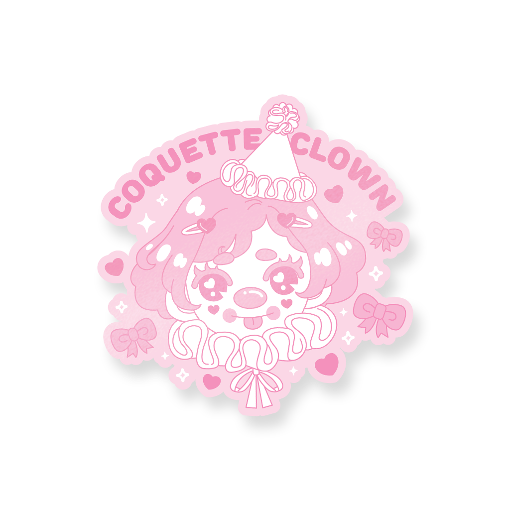 Coquette Clown Decal Sticker