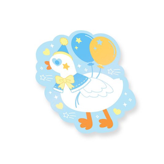 Goose Blue Clown Decal Sticker