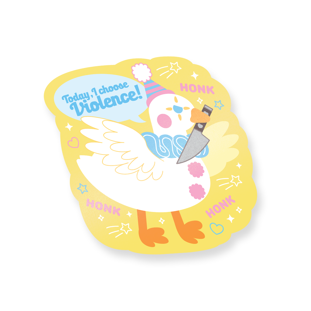 Goose Violence Decal Sticker