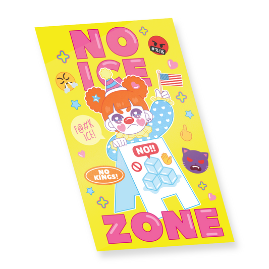 No ICE Zone Charity Sticker