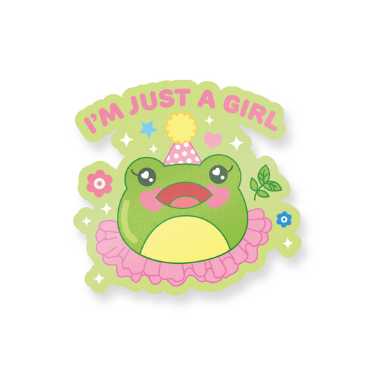 Just A Girl Decal Sticker