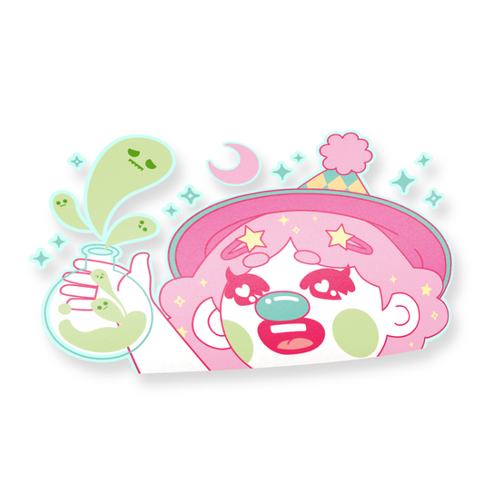 Witch Twinkle - Halloween Peeker Decal Sticker