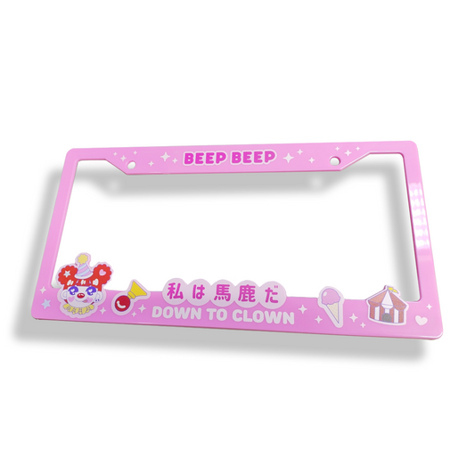 Beep Beep "Down To Clown" License Plate Frame