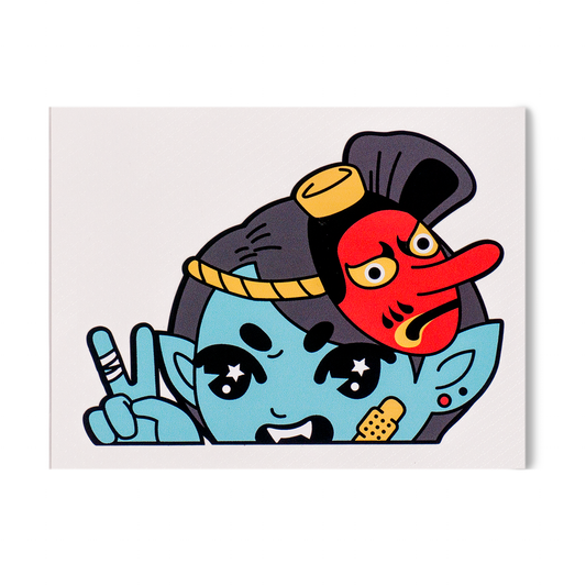 Tengu Peeker Decal Sticker