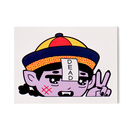 Jiangshi Peeker Decal Sticker