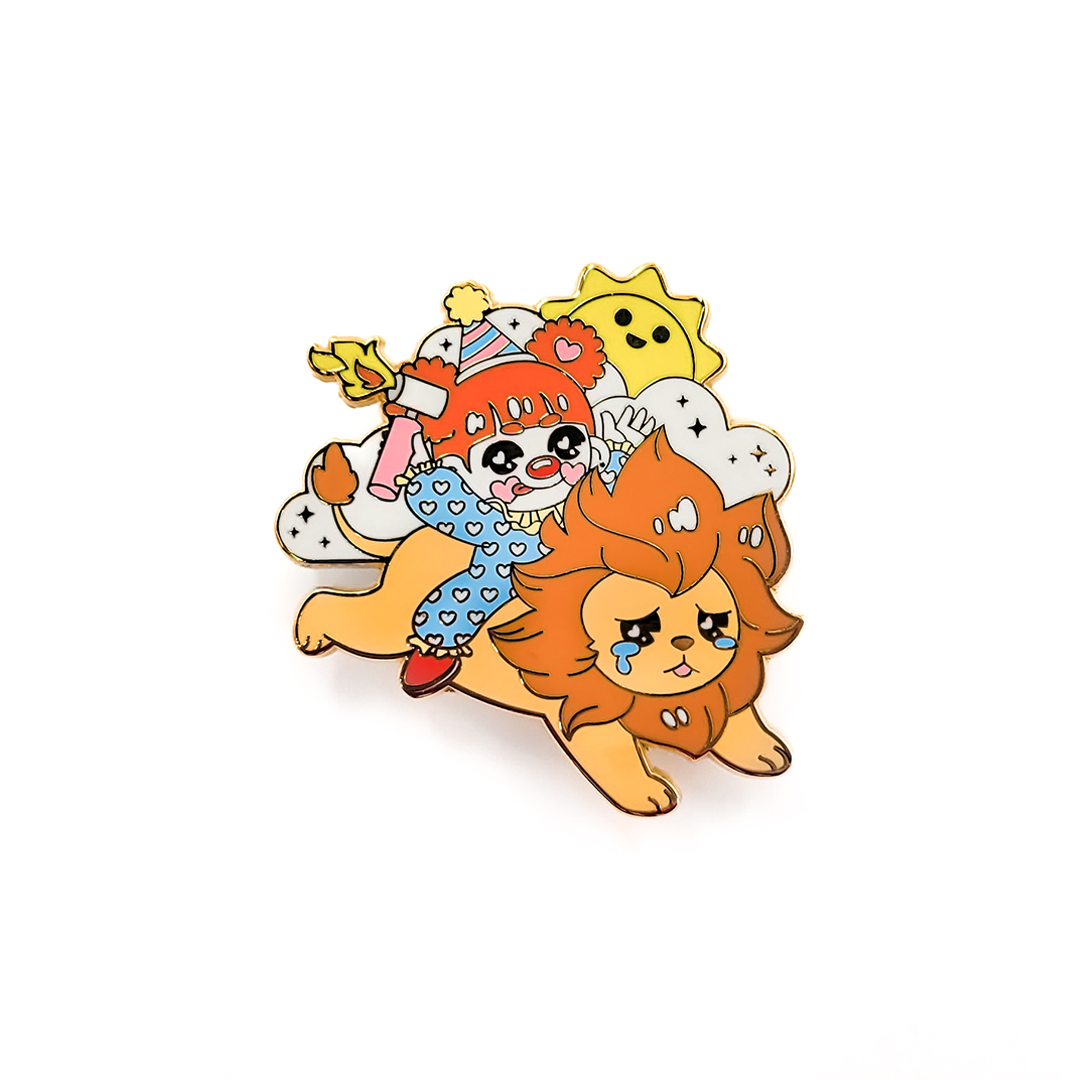 Circus Cuties Gacha Pin - Beep Beep & Lion