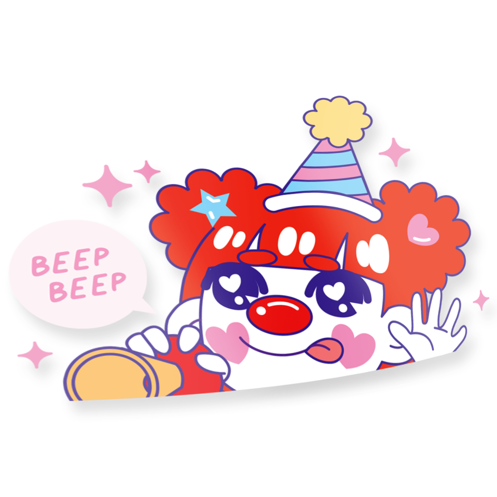 Beep Beep Peeker Decal Sticker