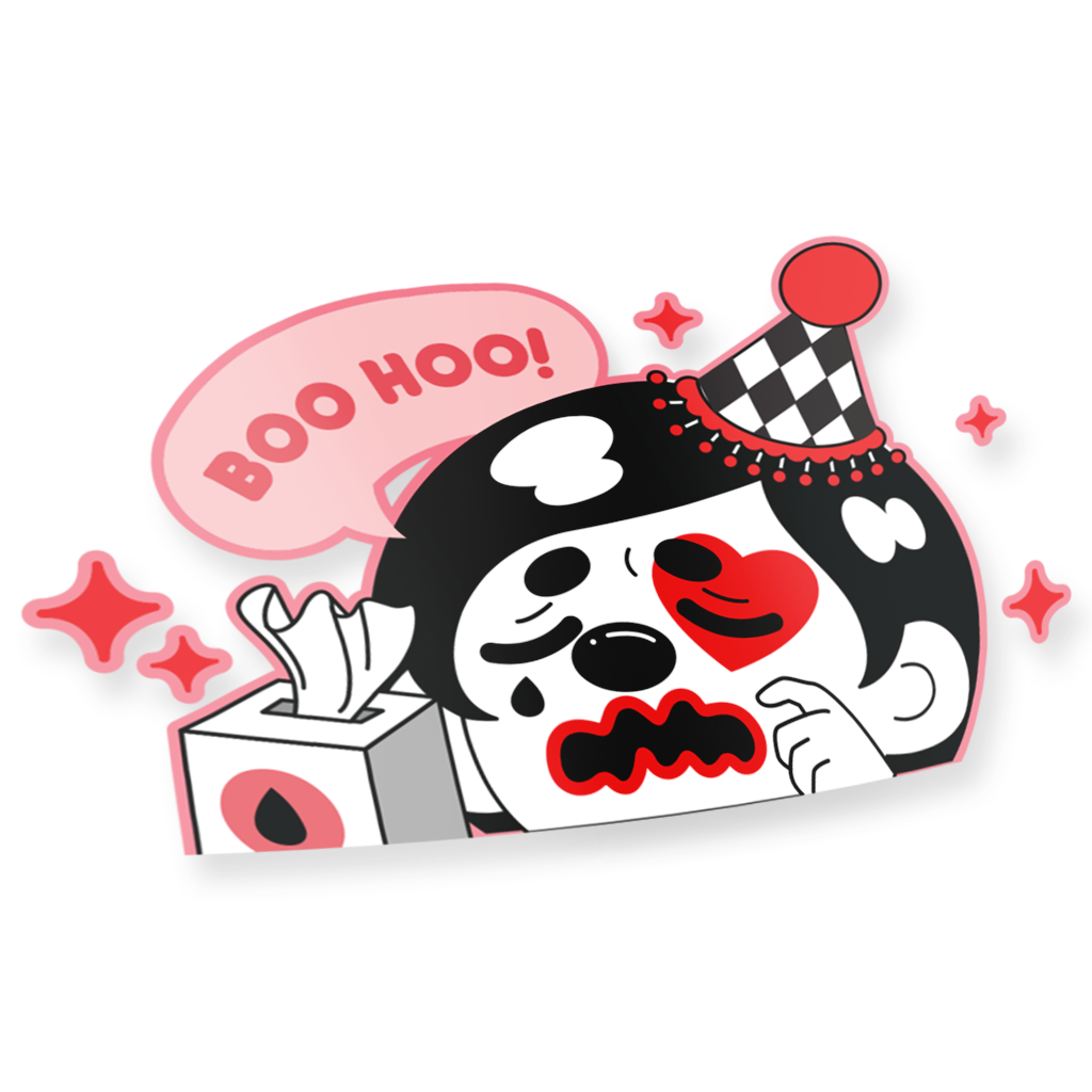 Bip Bop Peeker Decal Sticker