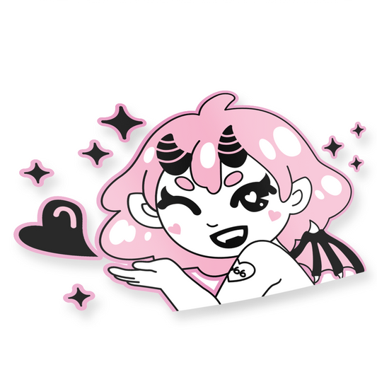 Succubae Mimi Peeker Decal Sticker