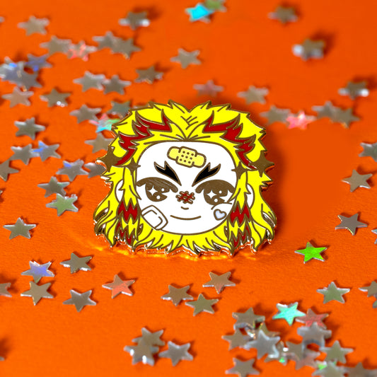 Classic Kyojuro Rengoku Cute And Funny Kurapika Enamel Pins