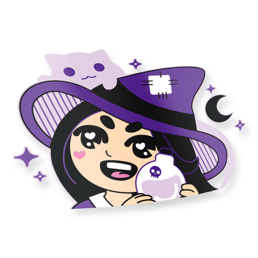 Witch Peeker Decal Sticker